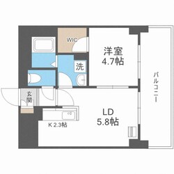 LEE北9条の物件間取画像